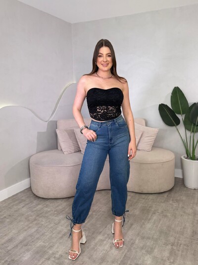Foto Cropped Corset Tomara Que Caia Ana Maria