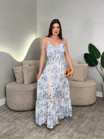 Foto Vestido Longo Chiffon Sofia