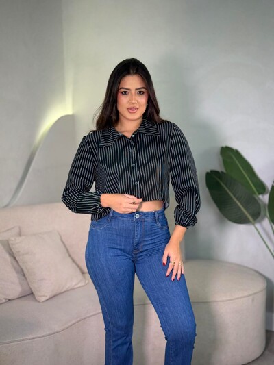 Foto Camisa Cropped Listrada Ana
