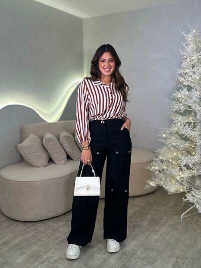 Foto Camisa Cropped Listrada Safira