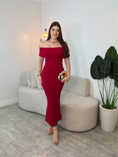 Foto Vestido Canelado Ana Luiza