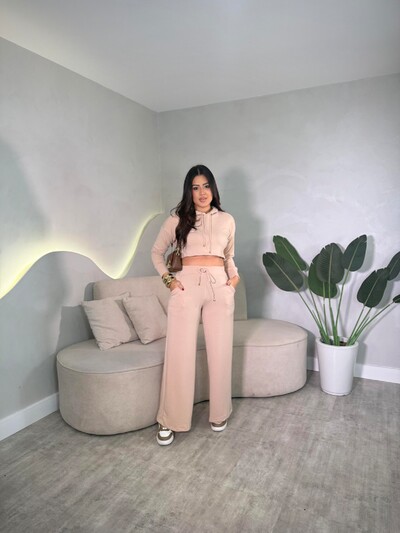 Foto Conjunto Moletom Com Capuz + Calça Viviana