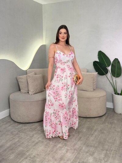 Foto Vestido Longo Chiffon Sofia