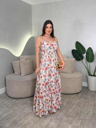 Foto Vestido Longo Chiffon Sofia
