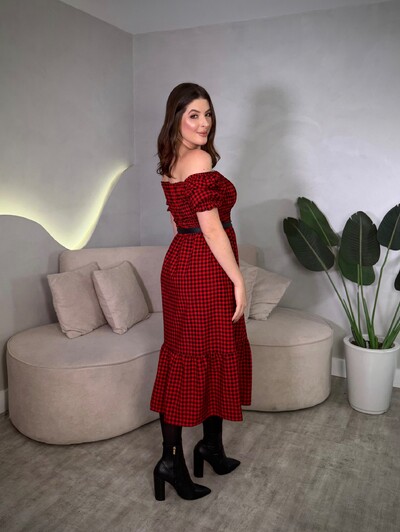 FotoVestido Midi Xadrez