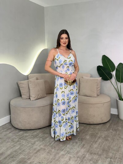 Foto Vestido Longo Chiffon Sofia