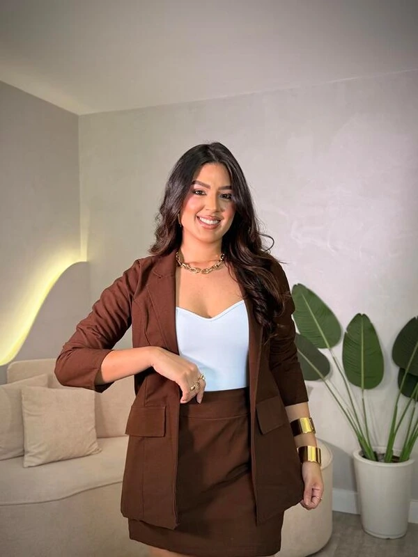 Conjunto Blazer E Shorts Saia Giulia