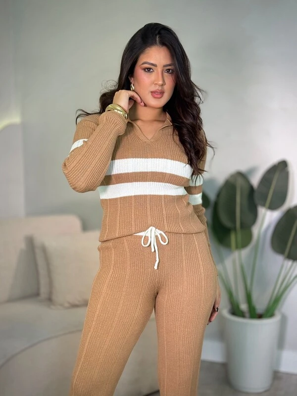 Conjunto Daniela Blusinha Polo + Calça