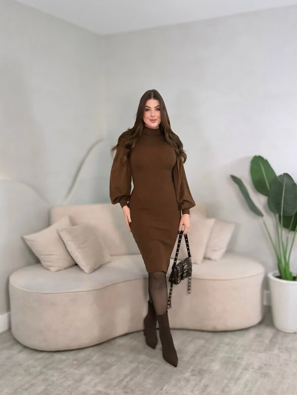Vestido Manga Bufante