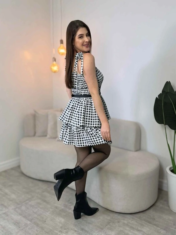 Vestido Xadrez Bia