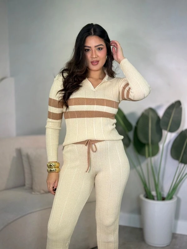 Conjunto Daniela Blusinha Polo + Calça