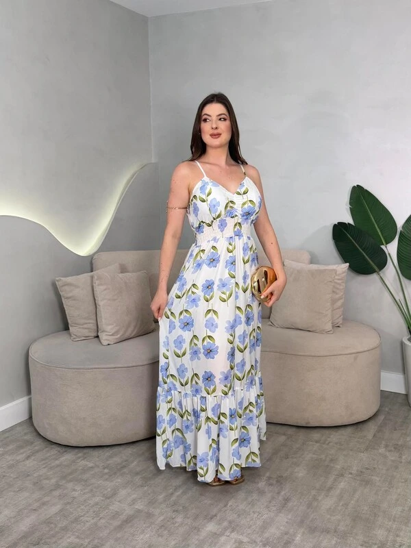 Vestido Longo Chiffon Sofia