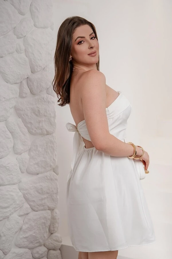 Vestido Curto Em Alfaiatária Bella