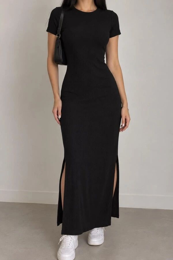 Vestido Canelado Lidiana