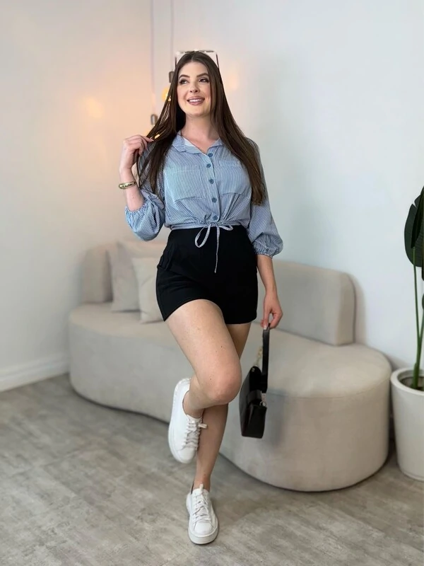 Camisa Cropped Safira