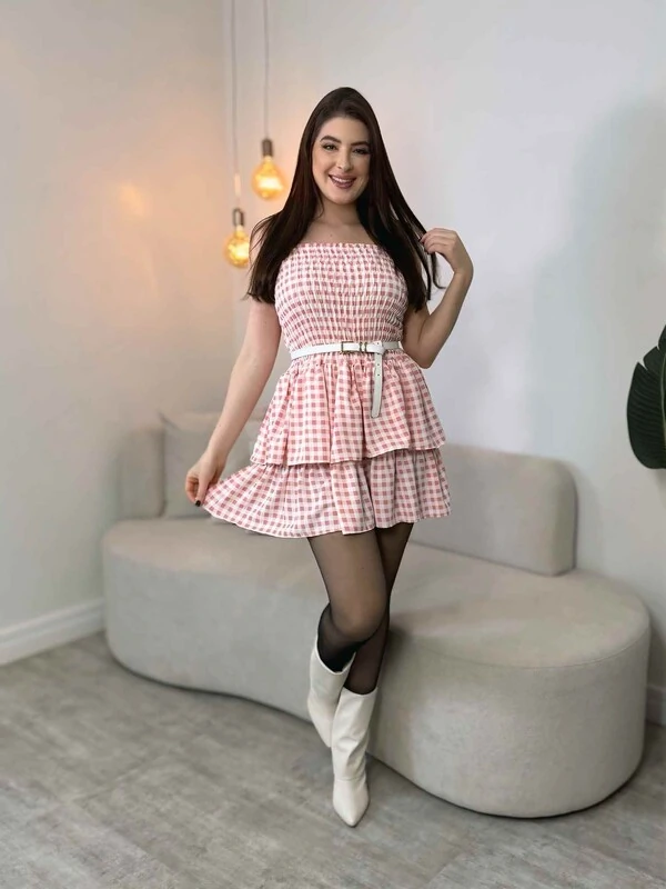 Vestido Xadrez Bia