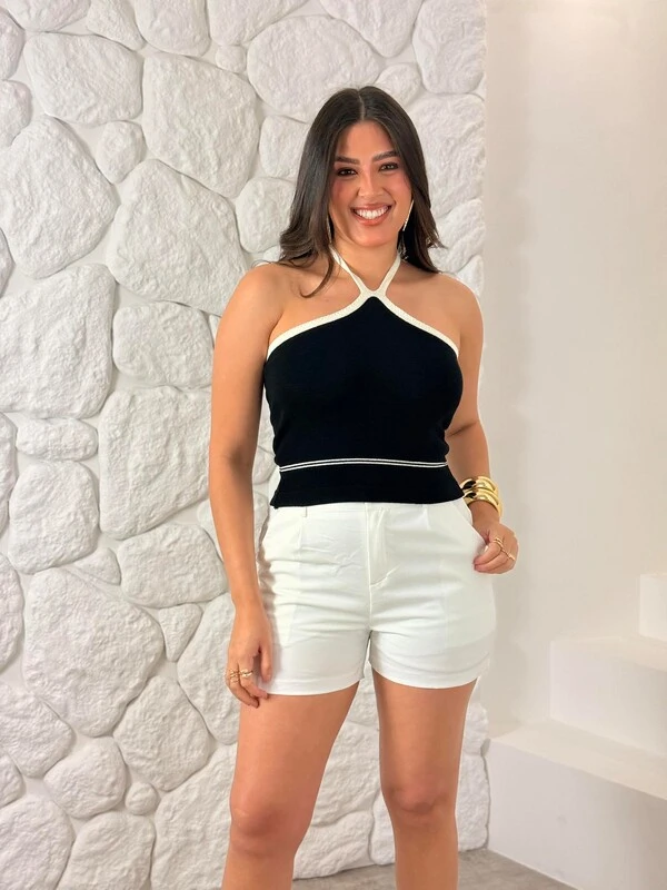 Cropped Amarração No Pescoço Milene