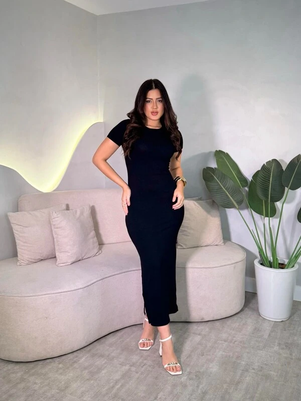 Vestido Canelado Giuliana