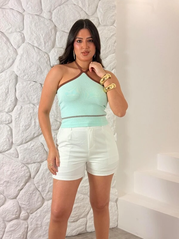 Cropped Amarração No Pescoço Milene
