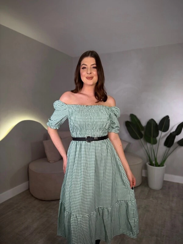 Vestido Midi Xadrez