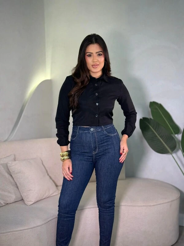 Camisa Cropped Lisa Ana