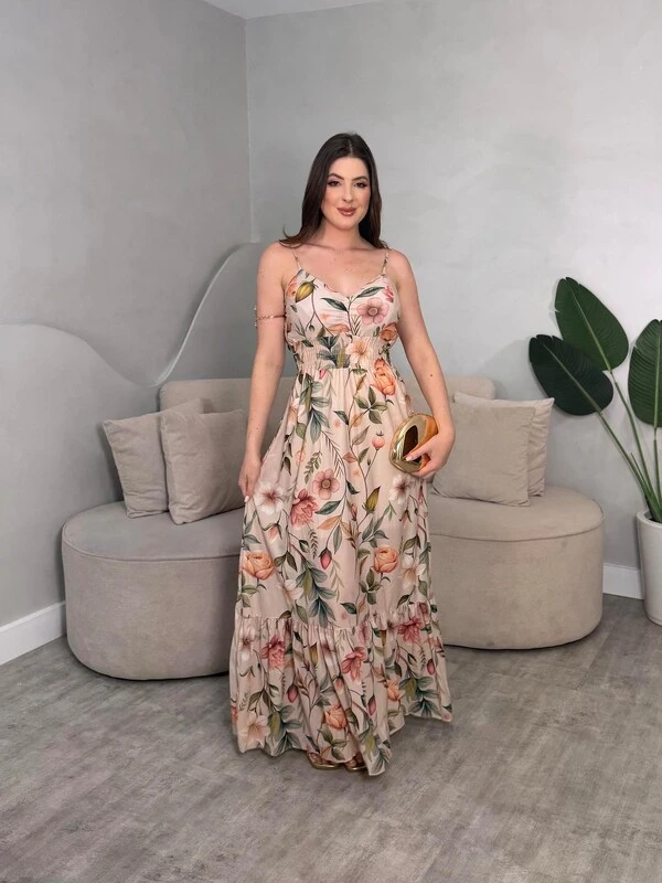 Vestido Longo Chiffon Sofia