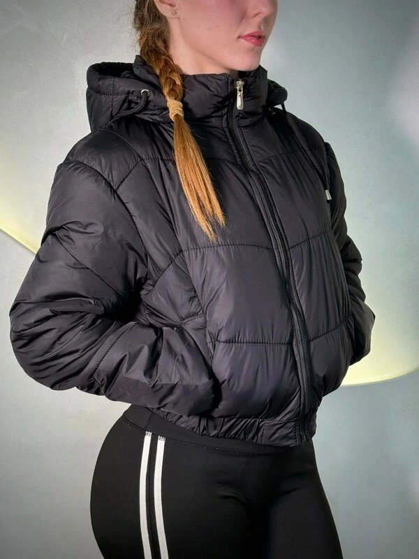Jaqueta Puffer Curta Com Forramento Interno