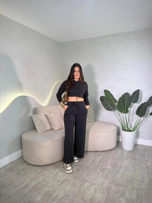 Conjunto Moletom Com Capuz + Calça Viviana
