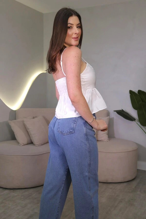 Blusinha Peplum Alças Ajustavéis Cleo PROMO