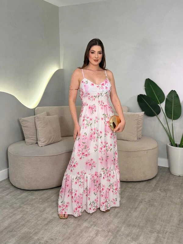 Vestido Longo Chiffon Sofia