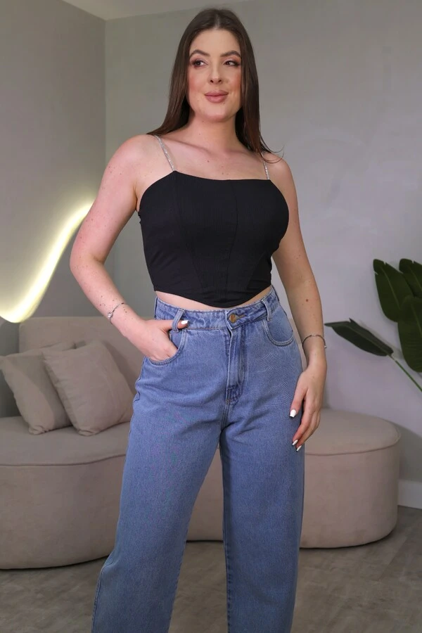 Corset Alças De Brilho Isa