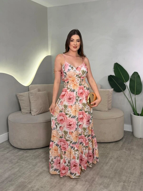 Vestido Longo Chiffon Sofia