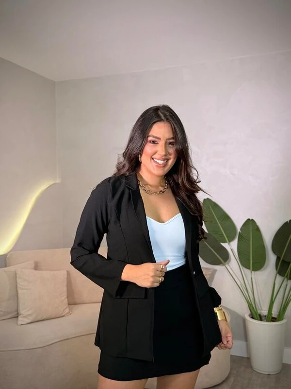 Conjunto Blazer E Shorts Saia Giulia