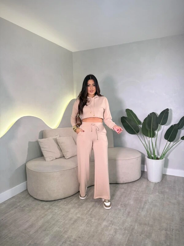 Conjunto Moletom Com Capuz + Calça Viviana