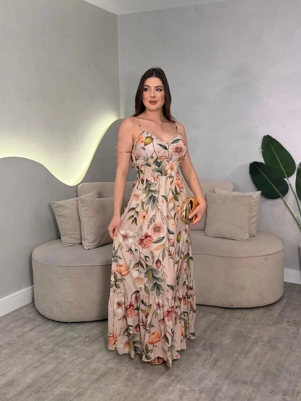 Vestido Longo Chiffon Sofia