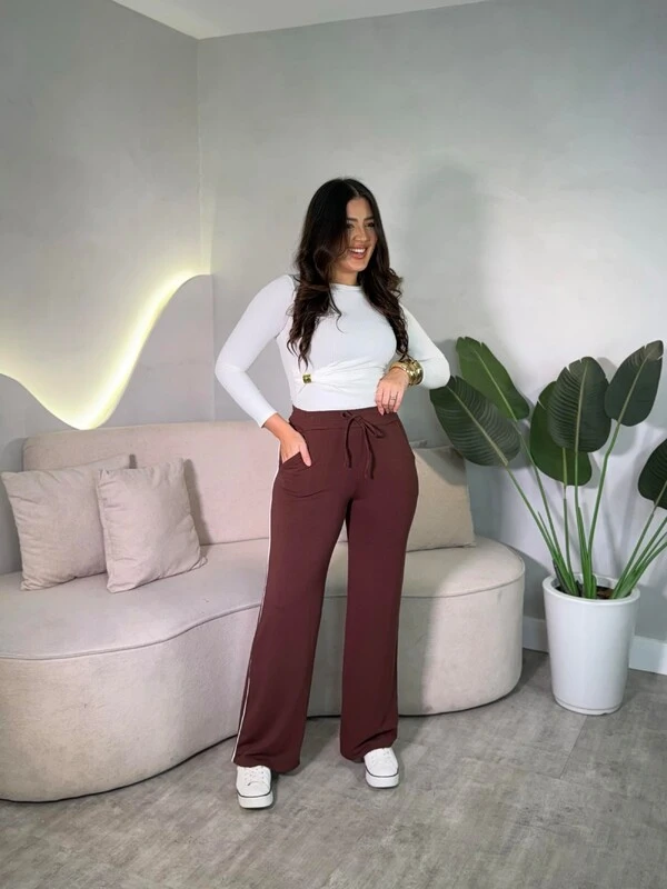 Calça Pantalona Listra