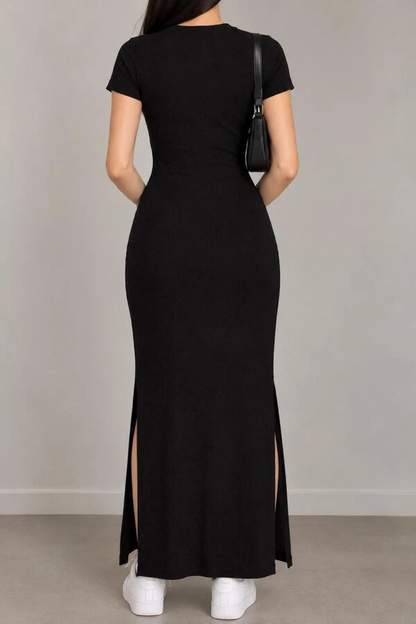 Vestido Canelado Lidiana