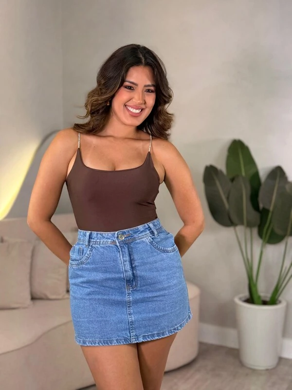 Cropped Alça Brilho PROMO