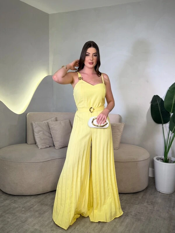 Macacão Plissado Beatriz