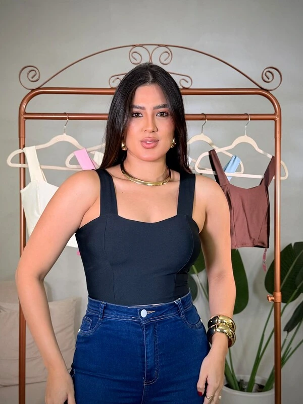 Cropped Com Alças Reforçadas SEMANA DO CLIENTE