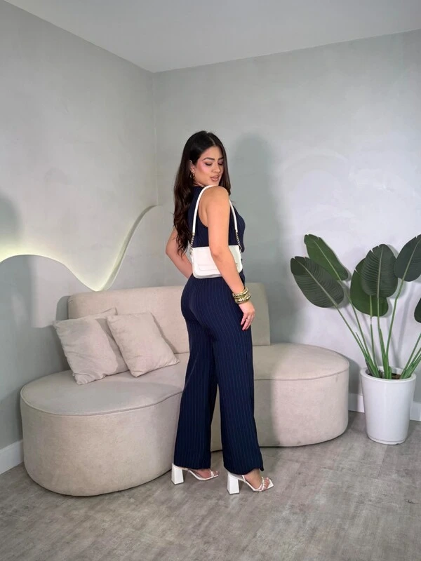 Conjunto Social Alfaiataria Colete E Calça Wanessa