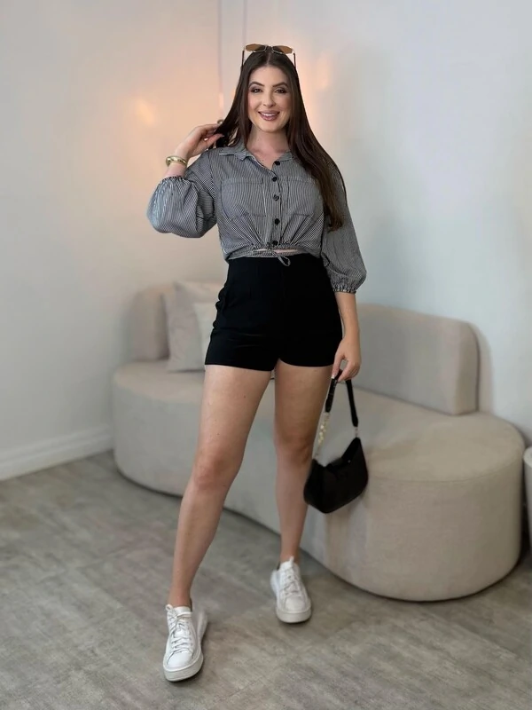 Camisa Cropped Safira