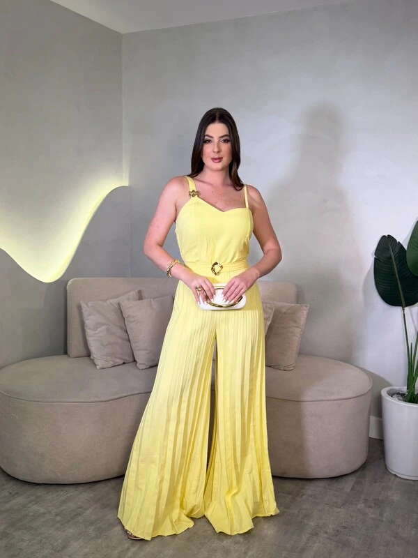 Macacão Plissado Beatriz