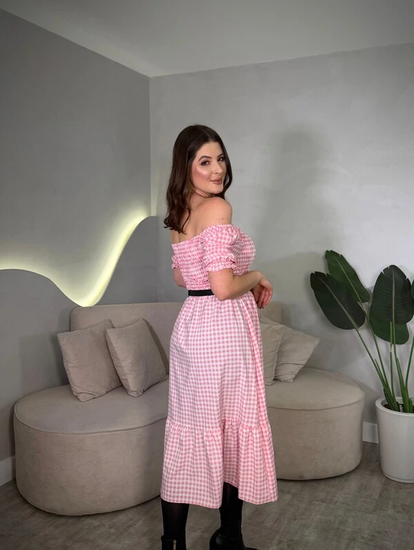 Vestido Midi Xadrez