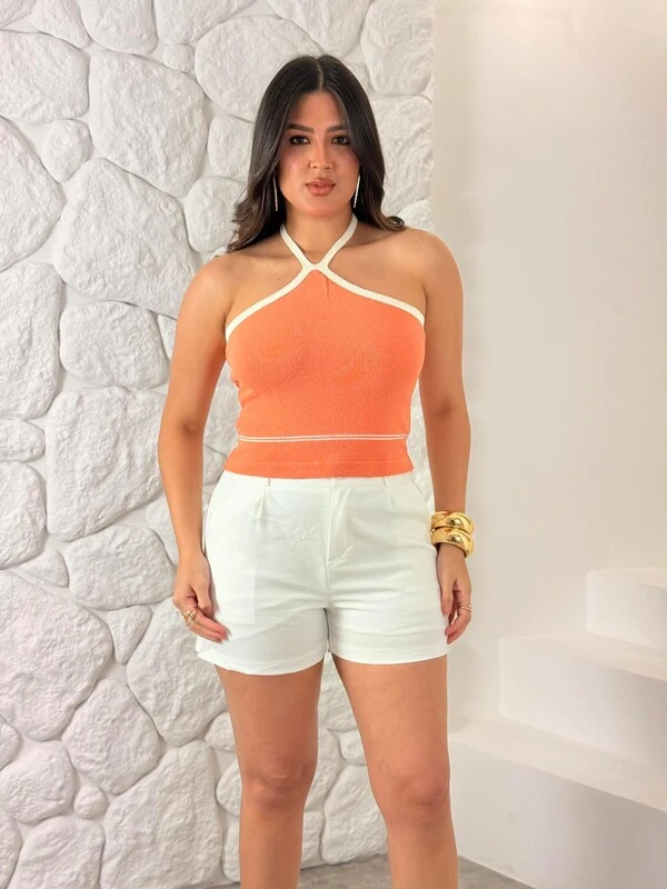 Cropped Amarração No Pescoço Milene