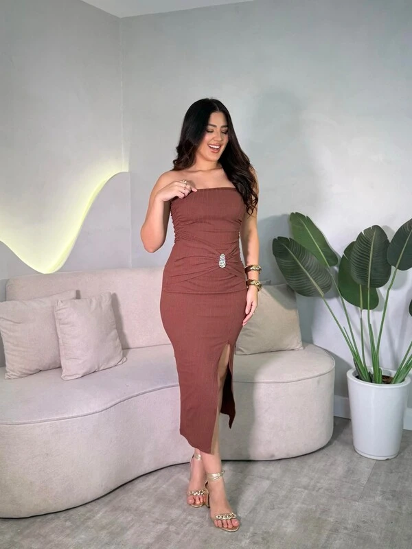 Vestido Canelado Liziana