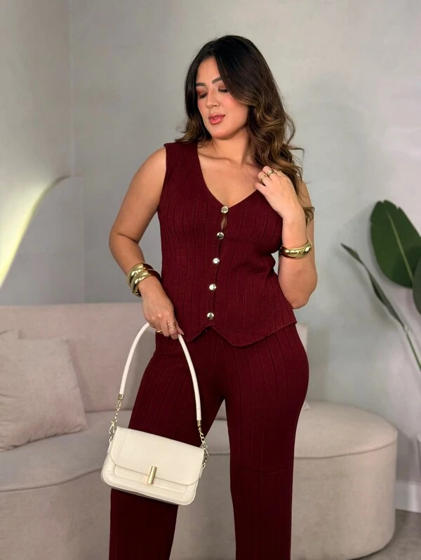 Conjunto Coletinho E Calça