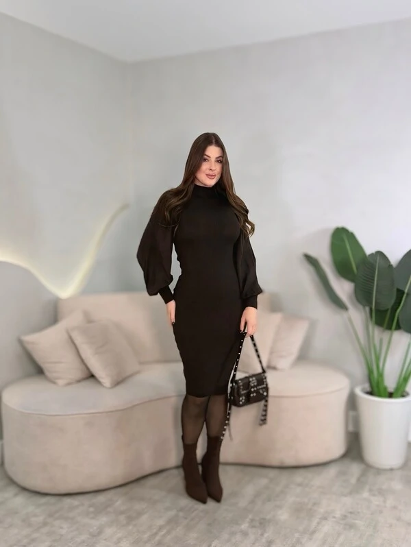 Vestido Manga Bufante