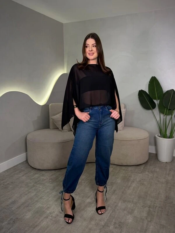 Cropped Duplo Tule Ana