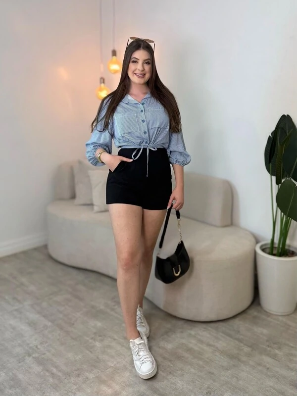 Camisa Cropped Safira